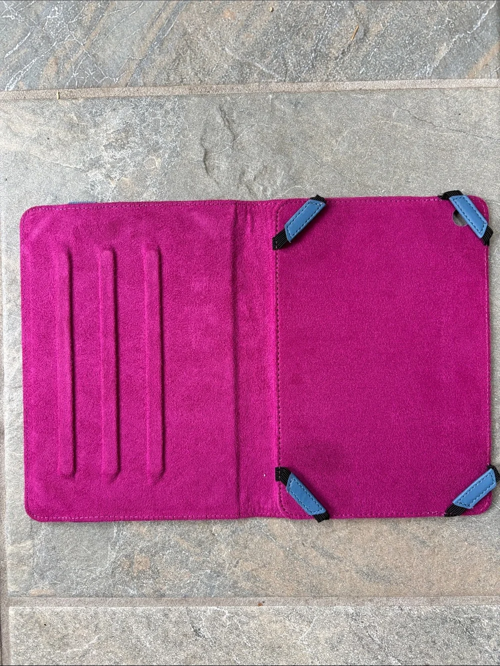 Pink & Orange Patterned Tablet Case, Bonnie Marcus Collection, Universal 7 in